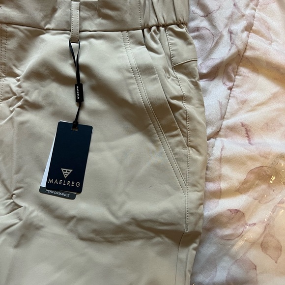 Men's Lightweight Moisture-Wicking Golf Pants - light khaki 40x30 - Picture 8 of 9